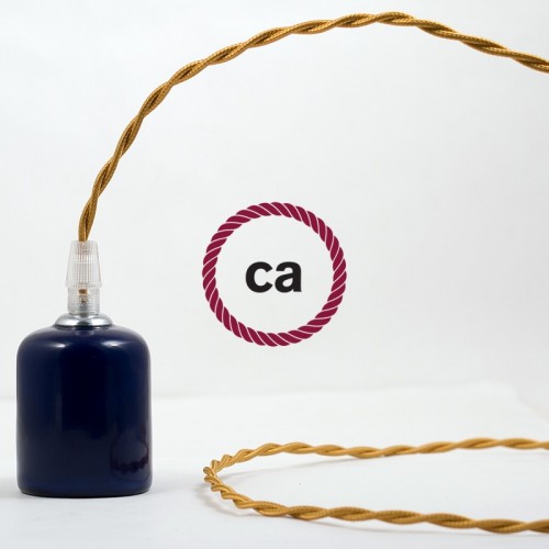 Στριφτό Υφασμάτινο Καλώδιο TM05 - Χρυσό