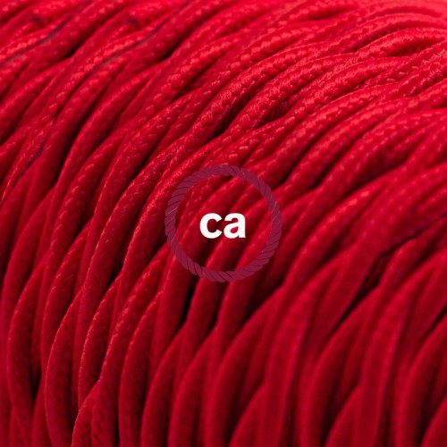 Στριφτό Υφασμάτινο Καλώδιο TM09 - Κόκκινο