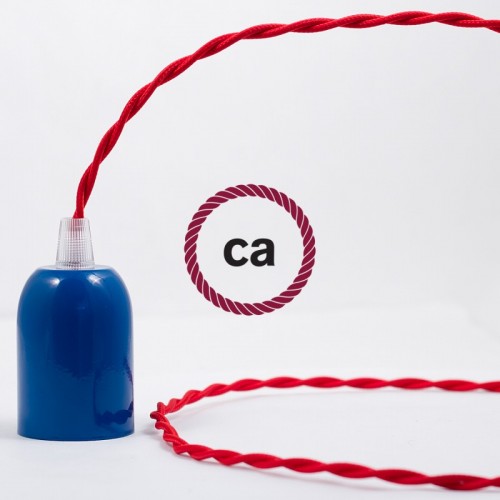 Στριφτό Υφασμάτινο Καλώδιο TM09 - Κόκκινο