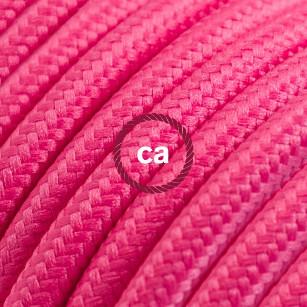 Υφασμάτινο Καλώδιο Φούξια Στρόγγυλο RM08