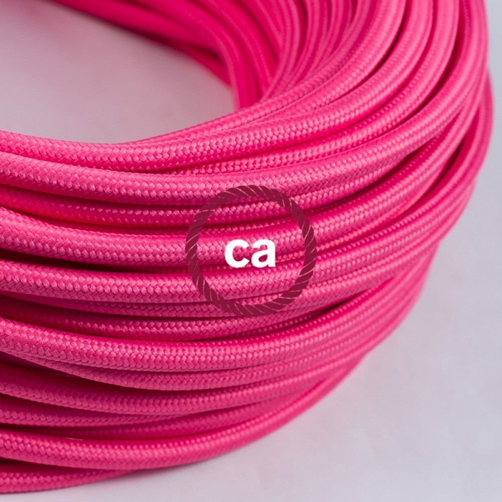 Υφασμάτινο Καλώδιο Φούξια Στρόγγυλο RM08