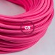 Υφασμάτινο Καλώδιο Φούξια Στρόγγυλο RM08