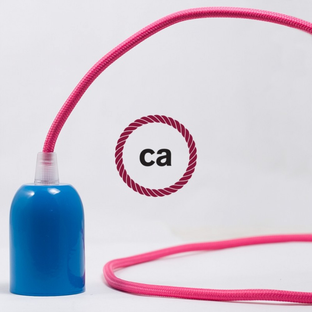 Υφασμάτινο Καλώδιο Φούξια Στρόγγυλο RM08