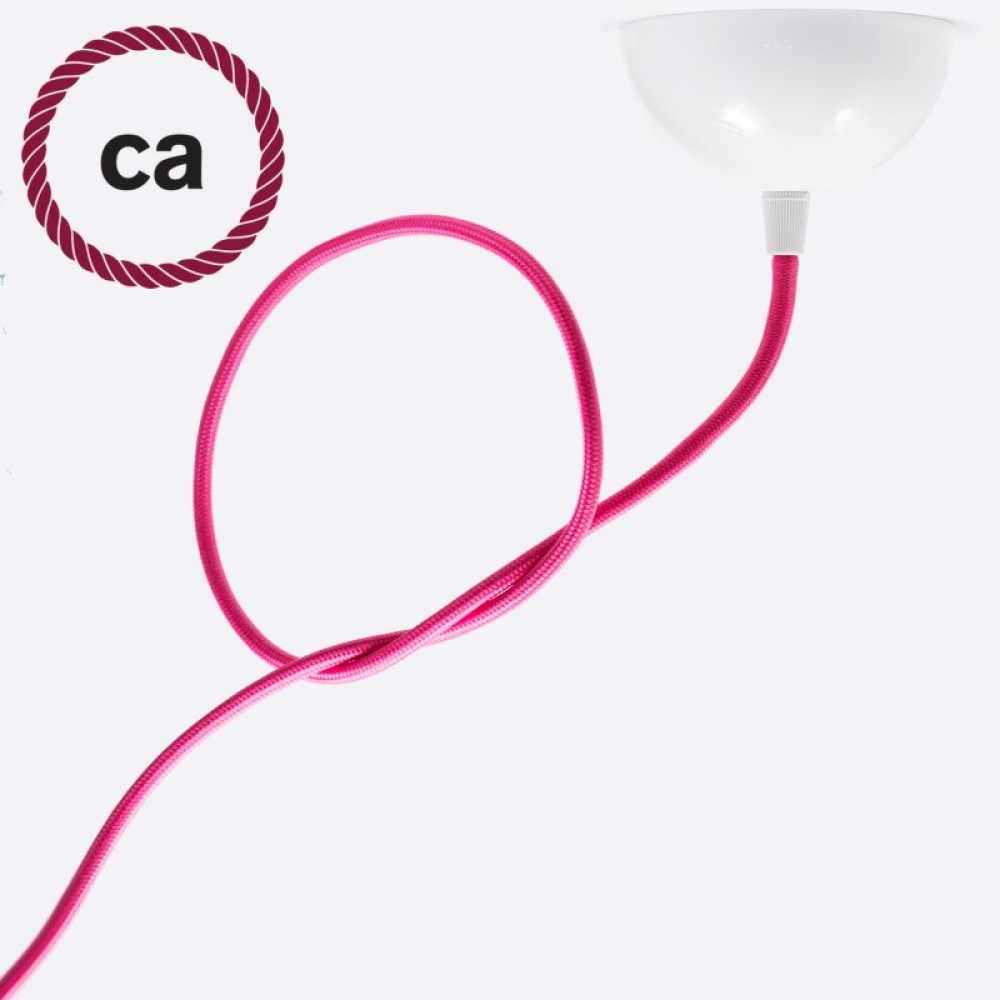 Υφασμάτινο Καλώδιο Φούξια Στρόγγυλο RM08