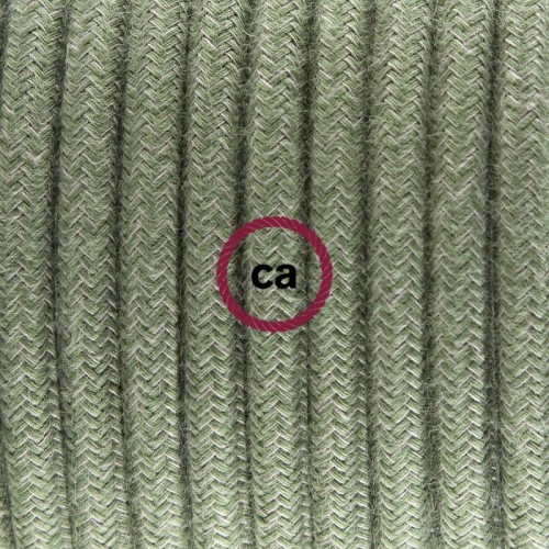 Στρόγγυλο Υφασμάτινο Καλώδιο καλυμμένο από Λαδί βαμβάκι RC63