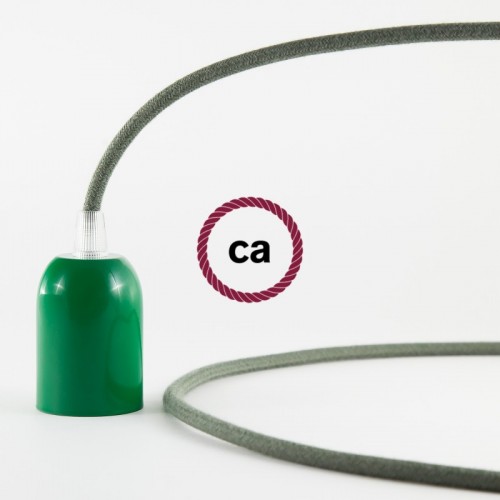 Στρόγγυλο Υφασμάτινο Καλώδιο καλυμμένο από Λαδί βαμβάκι RC63