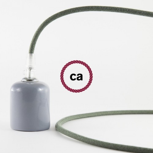 Στρόγγυλο Υφασμάτινο Καλώδιο καλυμμένο από Λαδί βαμβάκι RC63