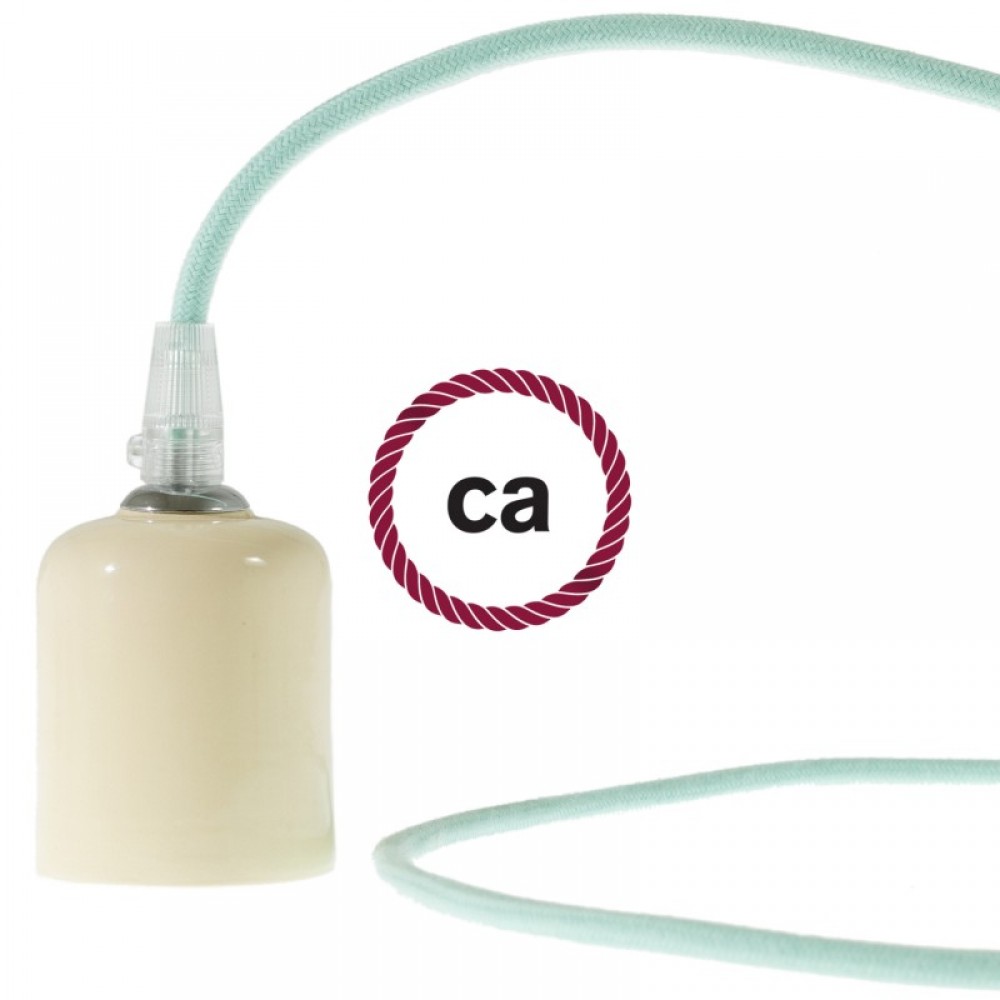 Στρόγγυλο Υφασμάτινο Καλώδιο καλυμμένο από βαμβάκι RC34 Απαλό Φυστικί