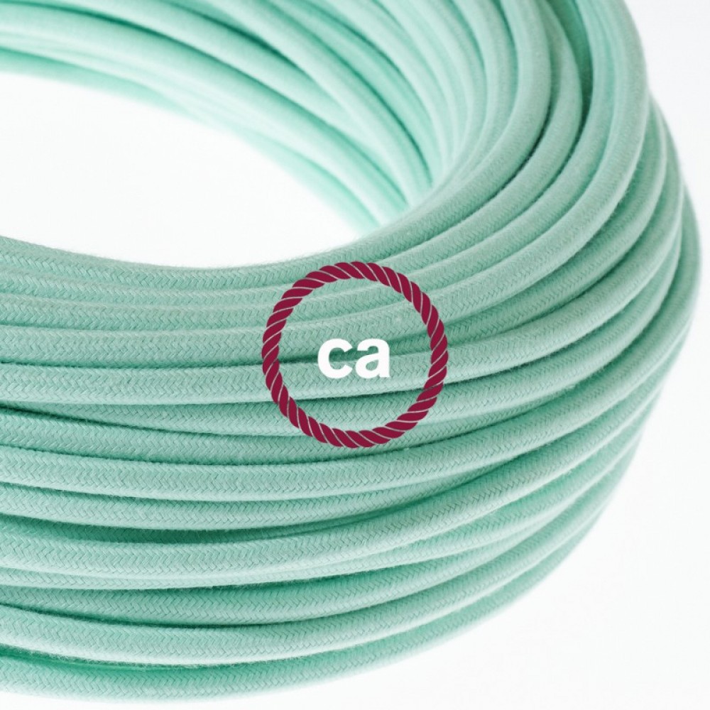 Στρόγγυλο Υφασμάτινο Καλώδιο καλυμμένο από βαμβάκι RC34 Απαλό Φυστικί