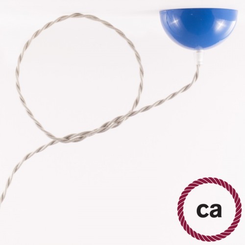 Στριφτό Υφασμάτινο Καλώδιο Καλυμμένο από Κρεμ Βαμβάκι