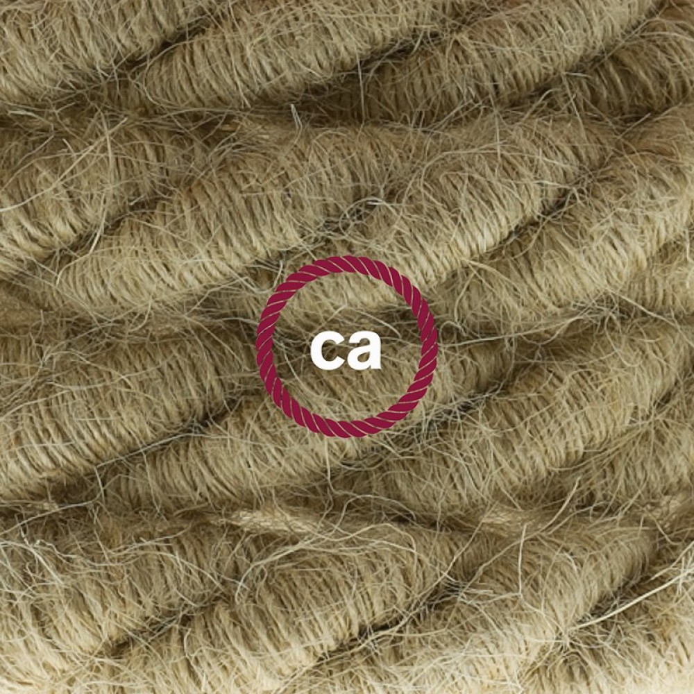 Καλώδιο Σχοινί Φ16 - Τριχιά XL, Καλώδιο 3x0,75 Καλυμμένο Με Ύφασμα και Φυσική Τριχιά