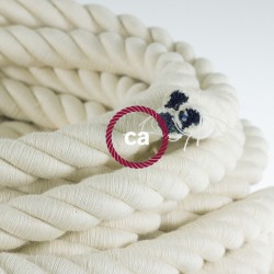 Καλώδιο Σχοινί Φ24 - Τριχιά 2XL, Καλώδιο 3x0,75 Καλυμμένο Με Ύφασμα και Βαμβάκι