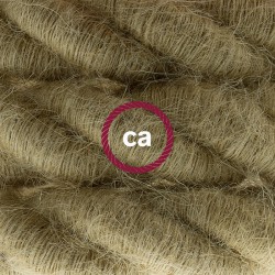 Καλώδιο Σχοινί Φ24 - Τριχιά 2XL, Καλώδιο 3x0,75 Καλυμμένο Με Ύφασμα και Φυσική Τριχιά