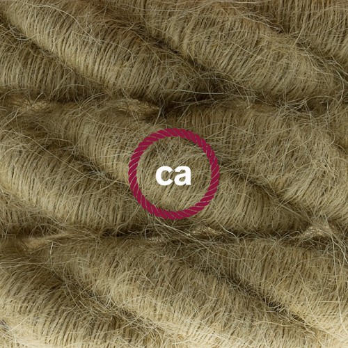 Καλώδιο Σχοινί Φ24 - Τριχιά 2XL, Καλώδιο 3x0,75 Καλυμμένο Με Ύφασμα και Φυσική Τριχιά