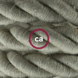 Καλώδιο Σχοινί Φ24 - Τριχιά 2XL, Καλώδιο 3x0,75 Καλυμμένο Με Ύφασμα και Φυσικό Λινό