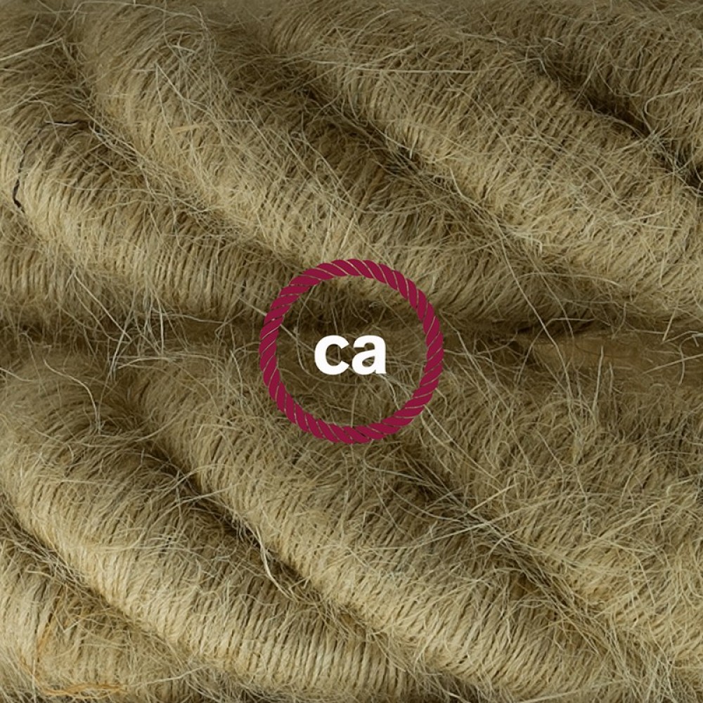 Καλώδιο Σχοινί Φ30 - Τριχιά 3XL, Καλώδιο 3x0,75 Καλυμμένο Με Ύφασμα και Φυσική Τριχιά