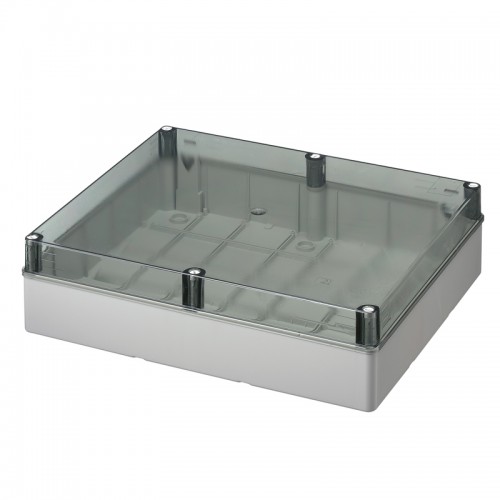 Κουτί Διακλάδωσης Χωρίς Στυπιοθλίπτες Με Καπάκι Διάφανο Ασφαλίζει με κλειδί  IP56 460x380x120 420C10 Elettrocanali