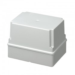Κουτί Διακλάδωσης Χωρίς Στυπιοθλίπτες Με Καπάκι Γκρι Ψηλό IP56 190x150x140 430C6 Elettrocanali