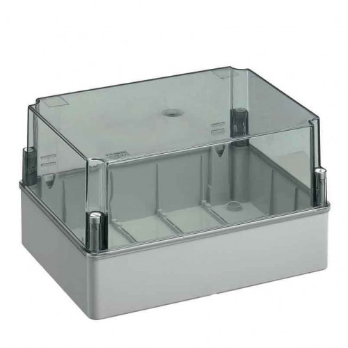Κουτί Διακλάδωσης Χωρίς Στυπιοθλίπτες Με Καπάκι Διάφανο Ψηλό IP56 150x110x140 440C5 Elettrocanali