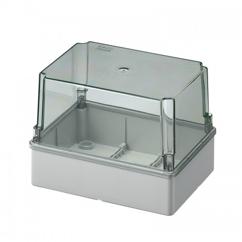 Κουτί Διακλάδωσης Χωρίς Στυπιοθλίπτες Με Καπάκι Διάφανο Ψηλό IP56 190x150x140 440C6 Elettrocanali