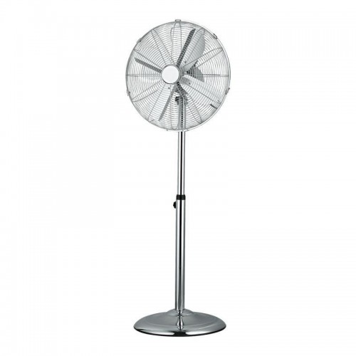 Ανεμιστήρας Δαπέδου Φ40 50W 3 Επίπεδα Ταχύτητας Σε Ίνοξ Eurolamp