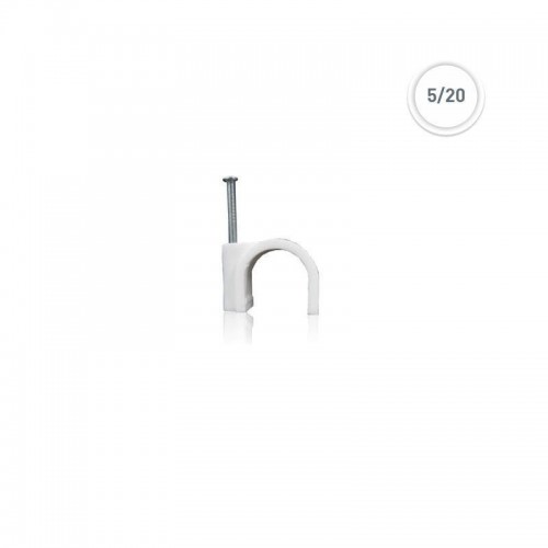 Στερεωτικά Καρφιά Ρόκα Ø5/20 ΜΜ ΛΕΥΚΟ 100 ΤΕΜ Eurolamp