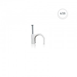 Στερεωτικά Καρφιά Ρόκα Ø6/25 ΜΜ ΛΕΥΚΟ 100 ΤΕΜ Eurolamp