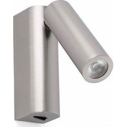 LED Μεταλλικό Επιτοίχιο Φωτιστικό 3W Σε Νικέλ Ματ Χρώμα Rob FARO