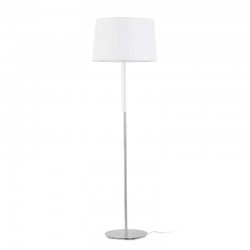 Μεταλλικό Φωτιστικό Δαπέδου Με Υφασμάτινο Καπέλο Σε Λευκό Χρώμα 1xE27 VOLTA FARO