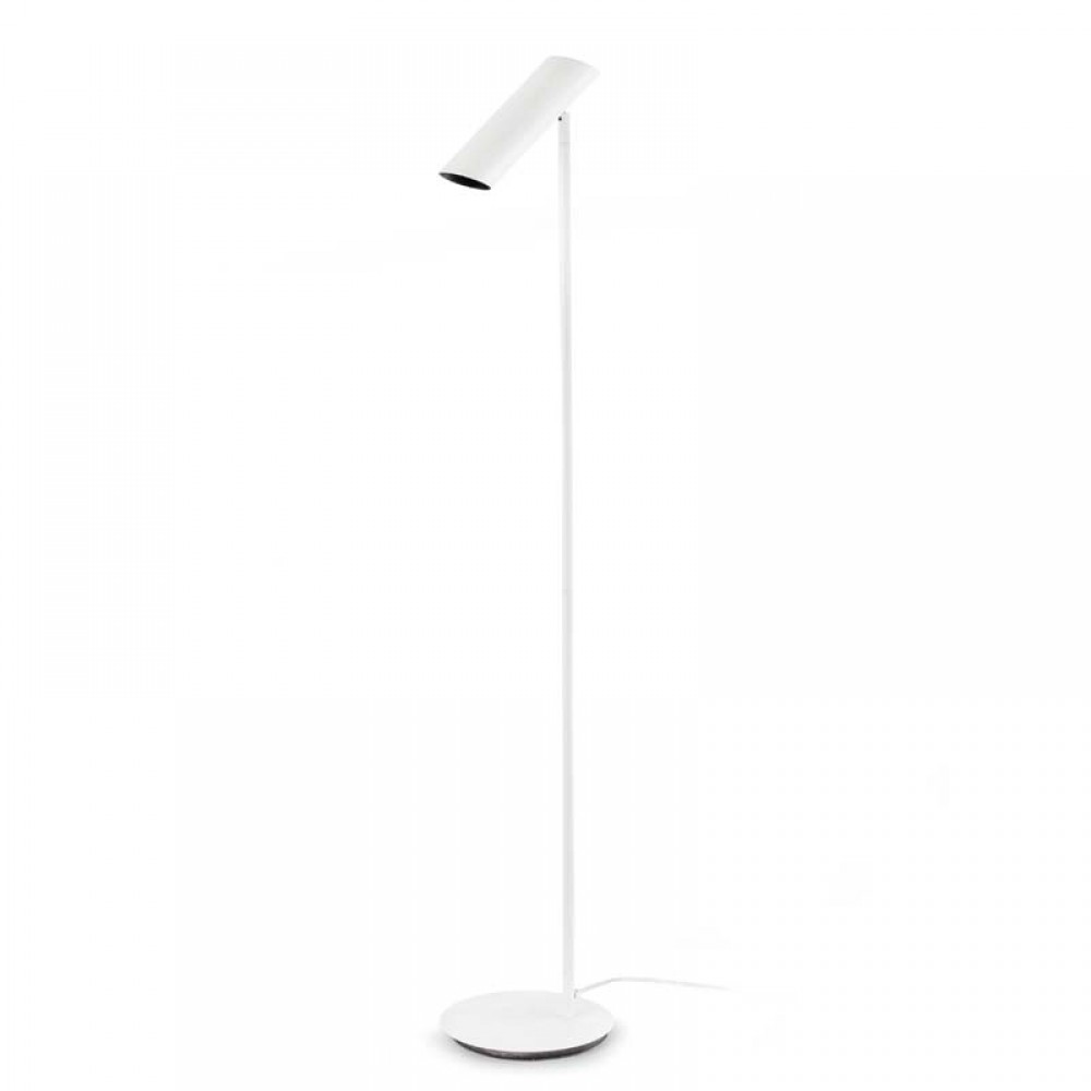 Μοντέρνο Φωτιστικό Δαπέδου Με Περιστρεφόμενη Κεφαλή Σε Λευκό Χρώμα 1xGU10 LINK FARO