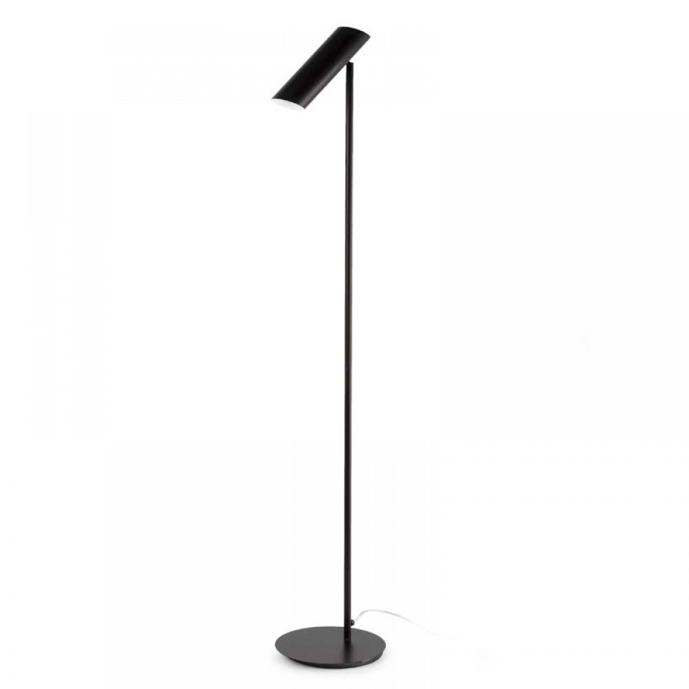 Μοντέρνο Φωτιστικό Δαπέδου Με Περιστρεφόμενη Κεφαλή Σε Μαύρο Χρώμα 1xGU10 LINK FARO