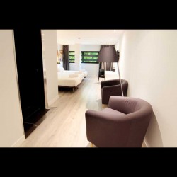 Μεταλλικό Φωτιστικό Δαπέδου Με Υφασμάτινο Καπέλο Σε Λευκό Χρώμα 1xE27 MOMA FARO