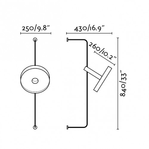 Επίτοιχο Φωτιστικό Αλουμινίου Σε Μαύρο Χρώμα 1xE27 WHIZZ FARO