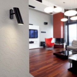 Μεταλλικό Επίτοιχο Φωτιστικό Με Ρυθμιζόμενη Κεφαλή Σε Μαύρο Χρώμα 1xGU10 LINK FARO