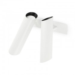 Μεταλλικό Επίτοιχο Φωτιστικό Με Ρυθμιζόμενη Κεφαλή Σε Λευκό Χρώμα 2xGU10 LINK FARO