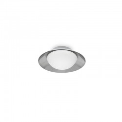 Μεταλλικό Φωτιστικό Οροφής Με Οπάλ Διαχύτη Σε Σιελ Χρώμα Ø200 1xG9 SIDE FARO