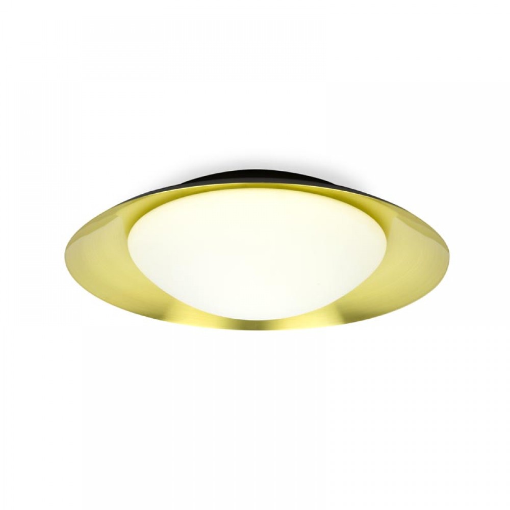 LED Μεταλλικό Φωτιστικό Οροφής 2015W Σε Μαύρο-Χρυσό Χρώμα Ø450 1xG9 SIDE FARO