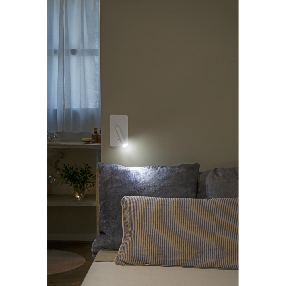 LED Μεταλλικό Φωτιστικό Απλίκα 3W Σε Λευκό Χρώμα SUAU FARO