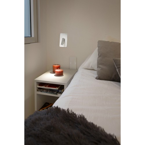 LED Μεταλλικό Φωτιστικό Απλίκα  Χωνευτή 3W Σε Νικελ Χρώμα SUAU FARO