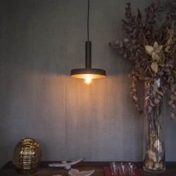 Κρεμαστό Φωτιστικό Αλουμινίου Σε Δύο Χρώματα 1xE27 WHIZZ FARO