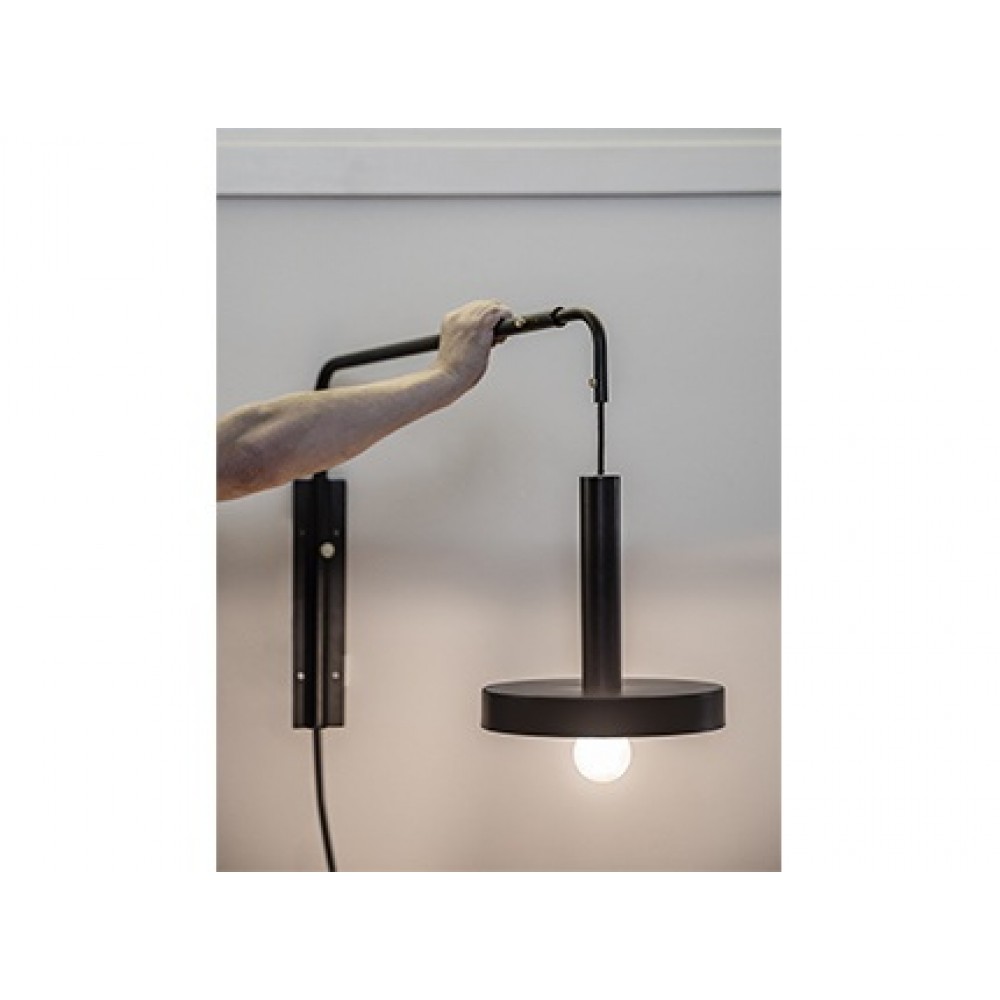 WHIZZ μαύρο επιτοίχιο φωτιστικό επεκτάσιμο FARO