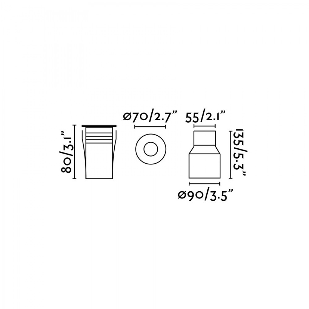 TARO LED Ματ nickel Χωνευτό Φωτιστικό FARO