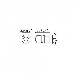 KANE-3 LED Nickel downlight FARO