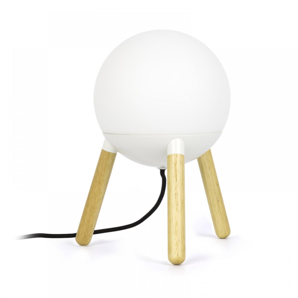 Πορτατίφ Με Opal Διαχύτη Και Ξύλινες Λεπτομέρειες Σε Δύο Χρώματα 1xE27 MINE FARO