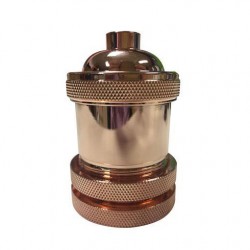 Ντουί Μεταλλικό Ροζ Χρυσό E27 Eurolamp