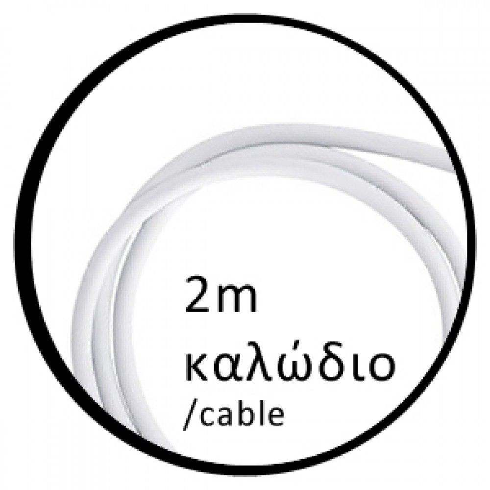 Πολύπριζο Απλό 4 Θέσεων Με Καλώδιο 2m Και Διακόπτη Κίτρινο Eurolamp