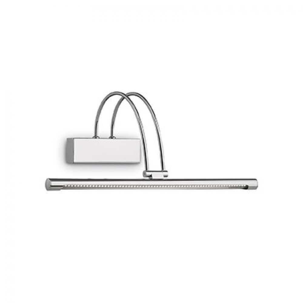 LED Μεταλλικό Φωτιστικό 0,07W Με Ανακλινόμενο LED Κάλυμμα & Διακόπτη Νικέλ ​L:46xH:18 BOW IDEAL LUX