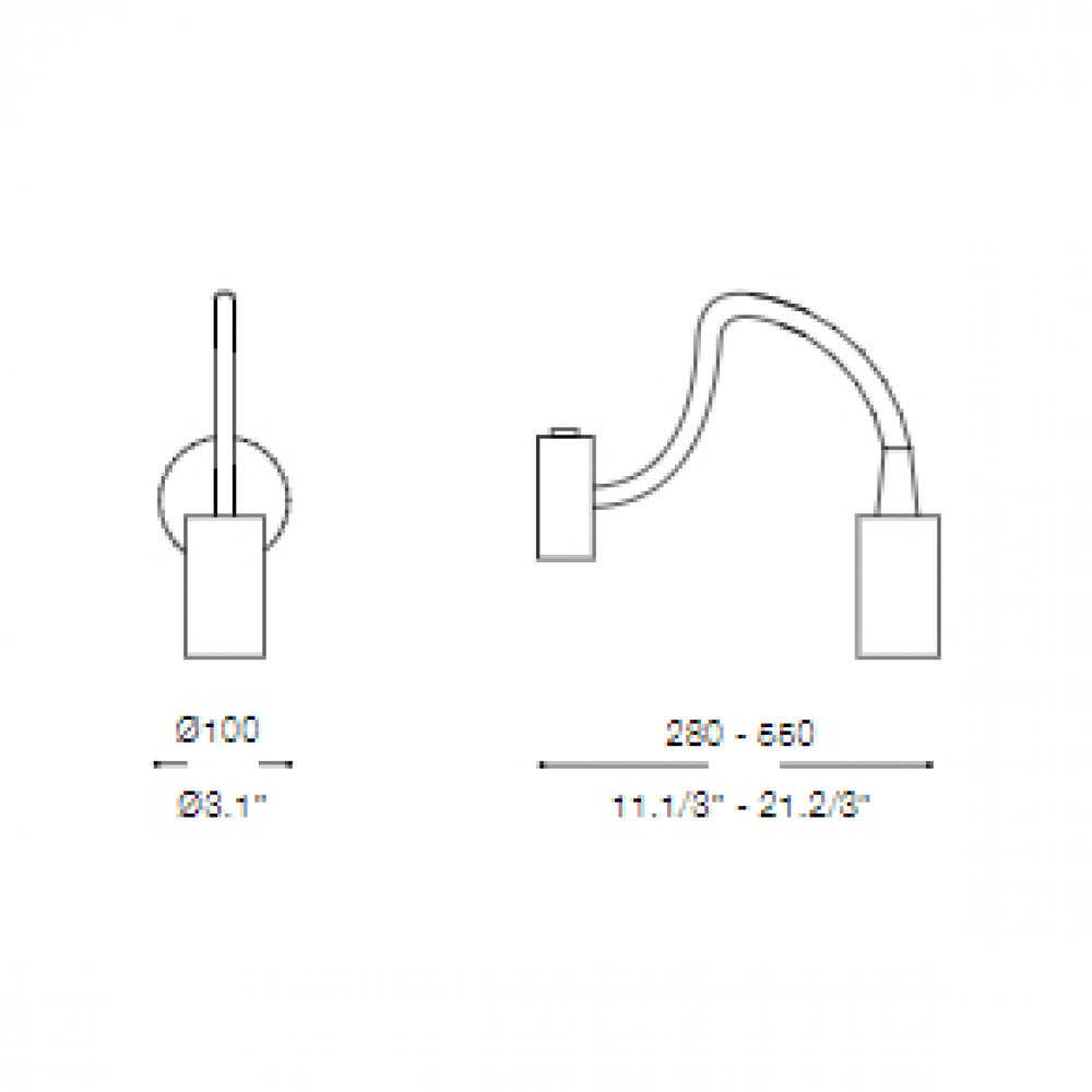 LED Μεταλλικό Φωτιστικό 3W Με Ρυθμιζόμενο Βραχίωνα Σε Γκρι Χρώμα FOCUS IDEAL LUX 