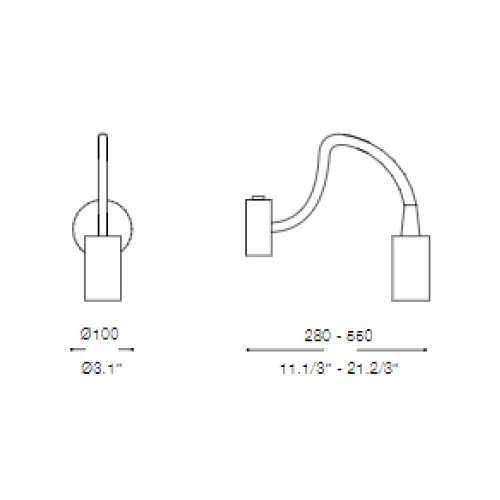 LED Μεταλλικό Φωτιστικό 3W Με Ρυθμιζόμενο Βραχίωνα Σε Λευκό Χρώμα FOCUS IDEAL LUX 