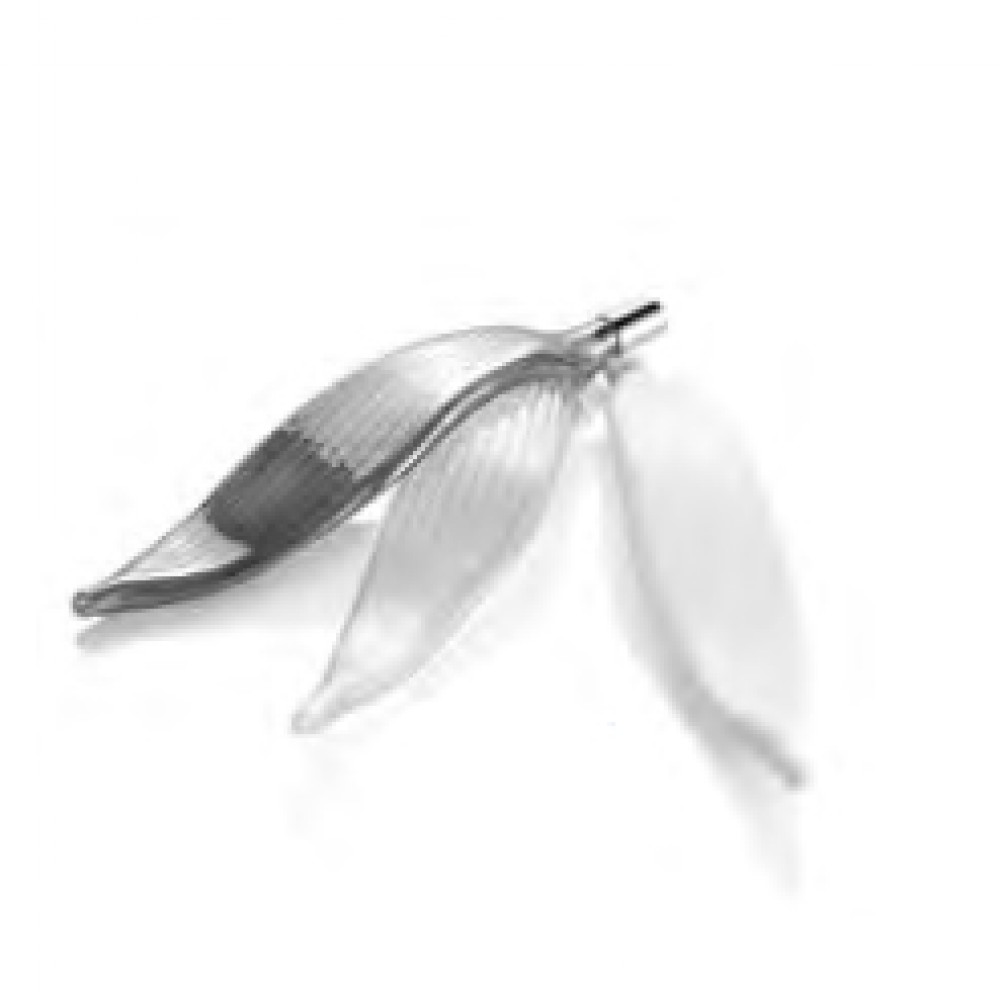 Μεταλλικό Πολύφωτο Κρεμαστό Φωτιστικό Με Διακοσμημένο Γυαλί Σε Φιμέ Χρώμα 8XG9 LEAVES IDEAL LUX 